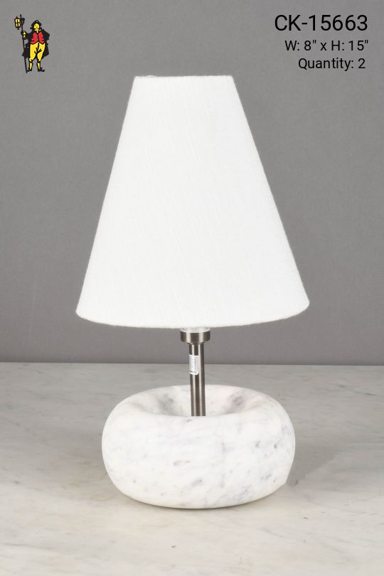 Small Marble Base Table Lamp
