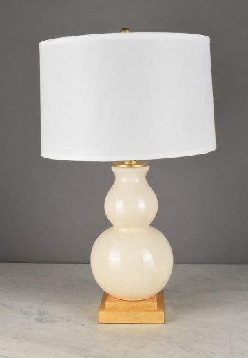 Off White Ceramic Table Lamp