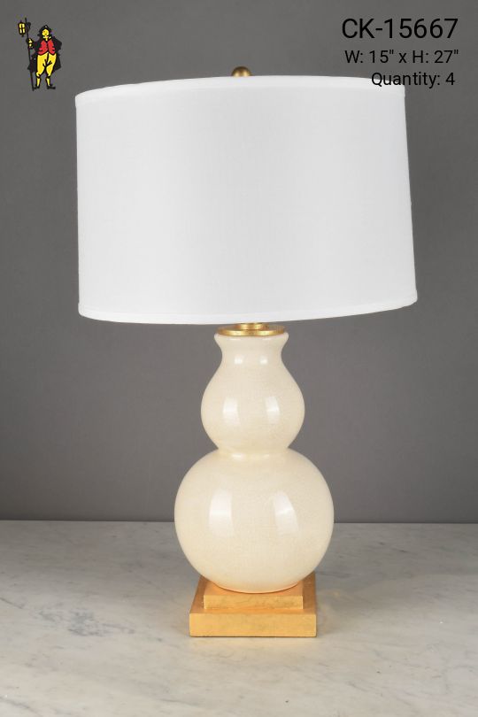 Off White Ceramic Table Lamp