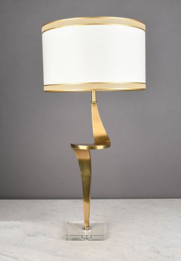 Brass Abstract Table Lamp