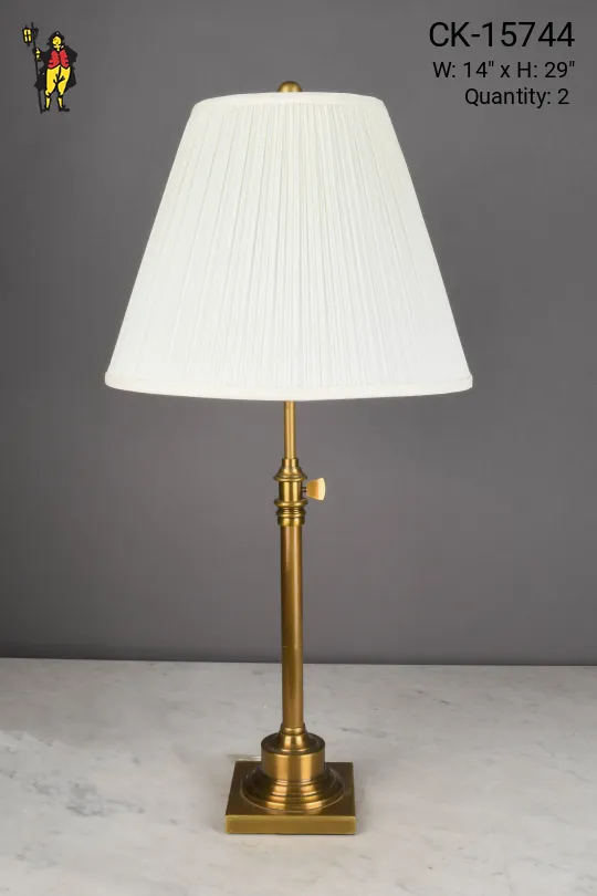 Brass Adjustable Table Lamp