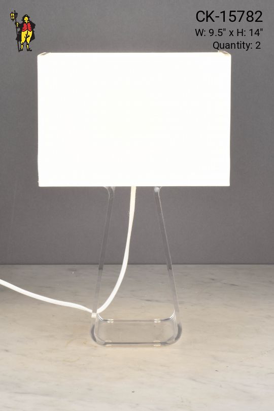 Small Acrylic Modern Table Lamp