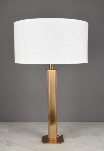 Satin Brass Table Lamp