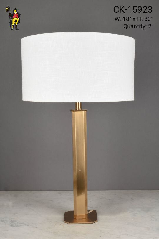 Satin Brass Table Lamp