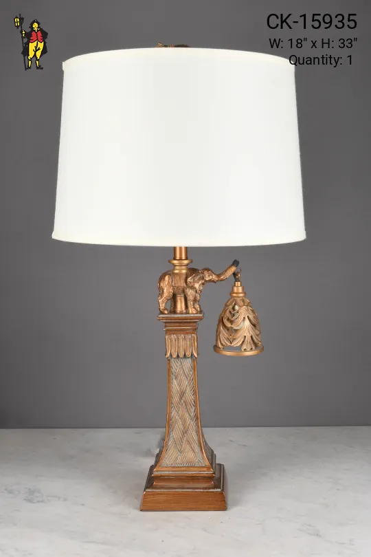 Elephant Two Light Table Lamp