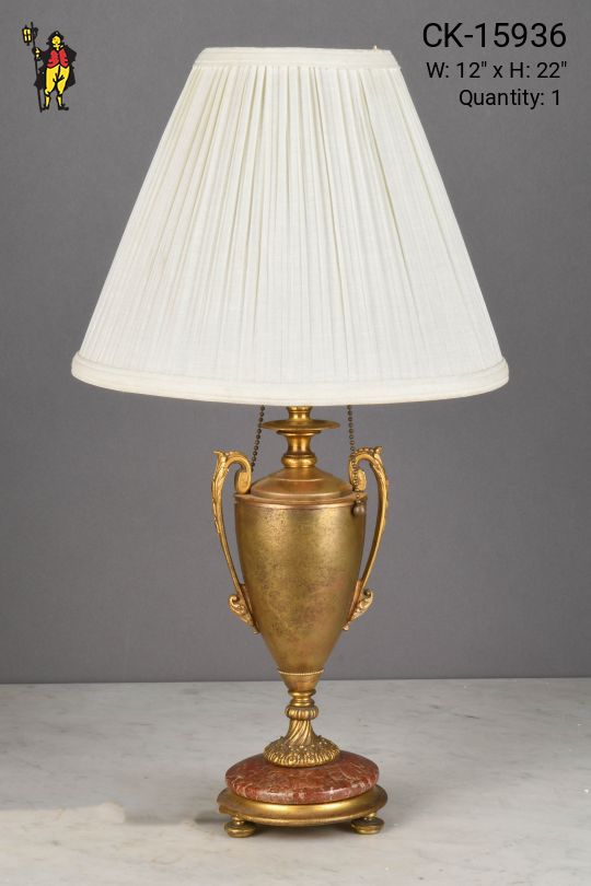 Antique Brass Urn Style Table Lamp