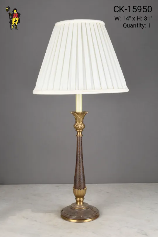 Bronze & Brass Traditional Table Lamp