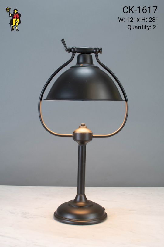 Metal Shaded Adjustable Table Lamp
