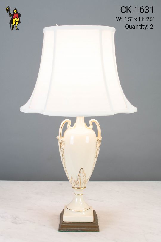 Cermaic White Table Lamp
