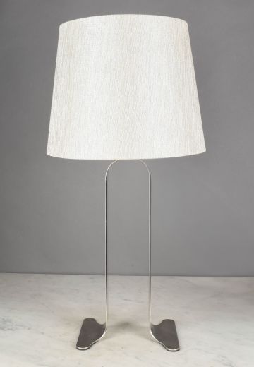 Modern Nickel Table Lamp