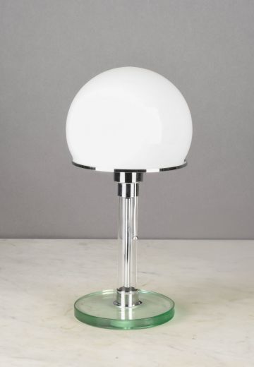 Mid Century Modern Half Globe Table Lamp