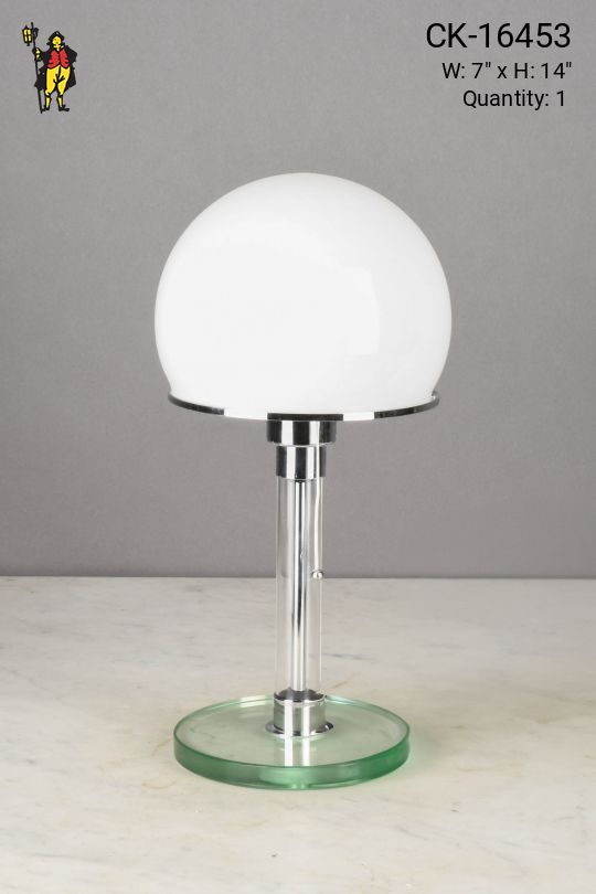 Mid Century Modern Half Globe Table Lamp