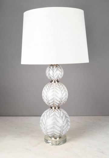 Painted Glass Traditional Table Lamp