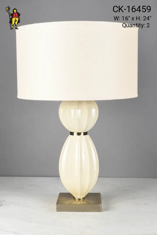 Beige Ceramic Table Lamp