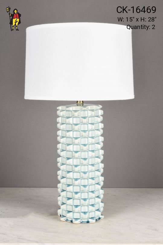 Light Blue Ceramic Table Lamp