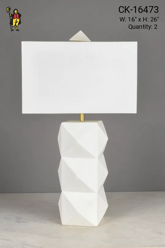 White Ceramic Table Lamp