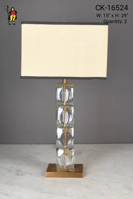 Abstract Glass Modern Table Lamp
