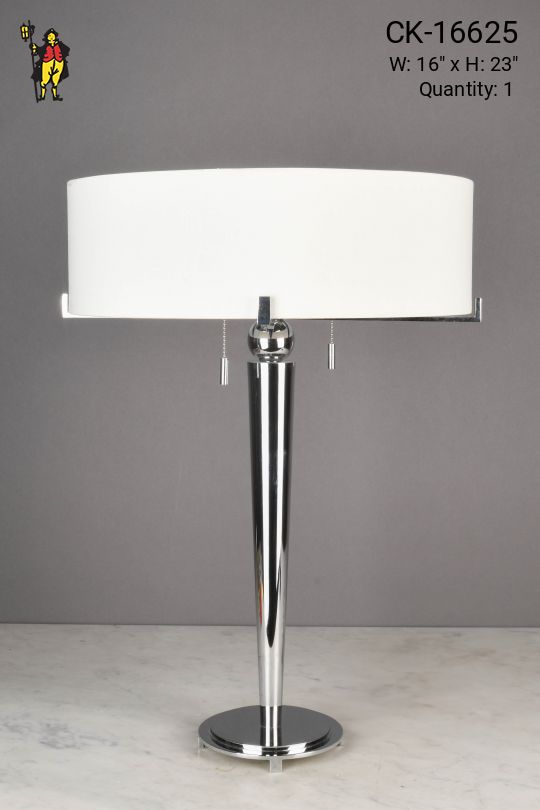Modern Chrome Table Lamp