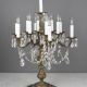 Antique Brass Thirteen Light Marble Based Table Candelabra #0