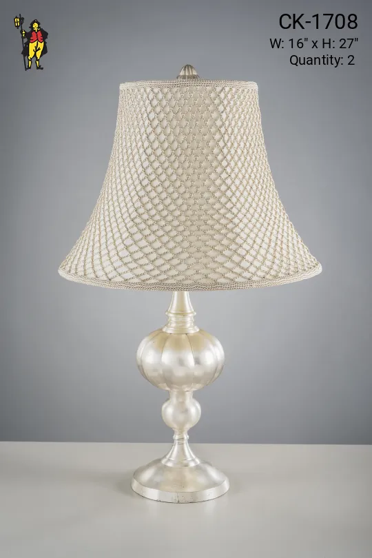 Silver Plated Table Lamp