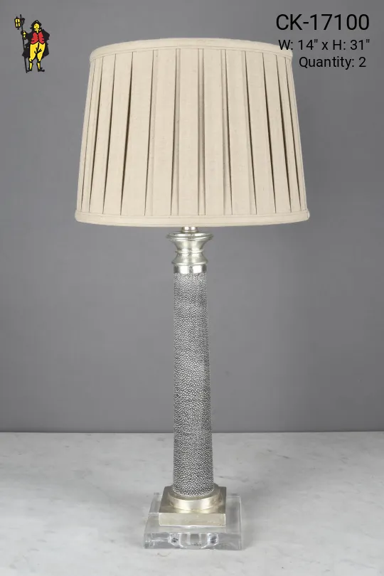 Abstract Pattern Column Table Lamp