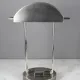 Brushed Nickel Metal Shaded Desk Lamp #0