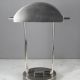 Brushed Nickel Metal Shaded Desk Lamp #0