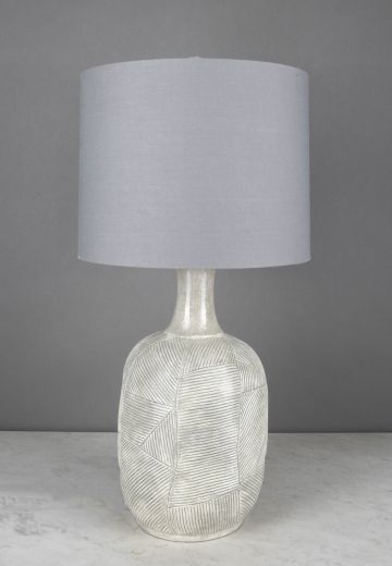 Modern Ceramic Textured Oversize Table Lamp