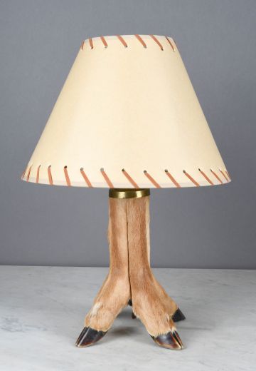 Animal Skin Four Footed Table Lamp