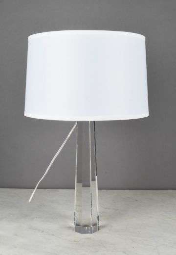 Hexagonal Cut Crystal Table Lamp
