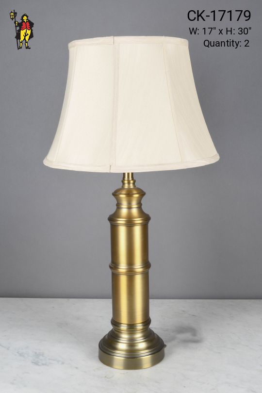 Antique Brushed Brass Traditional Table Lamp