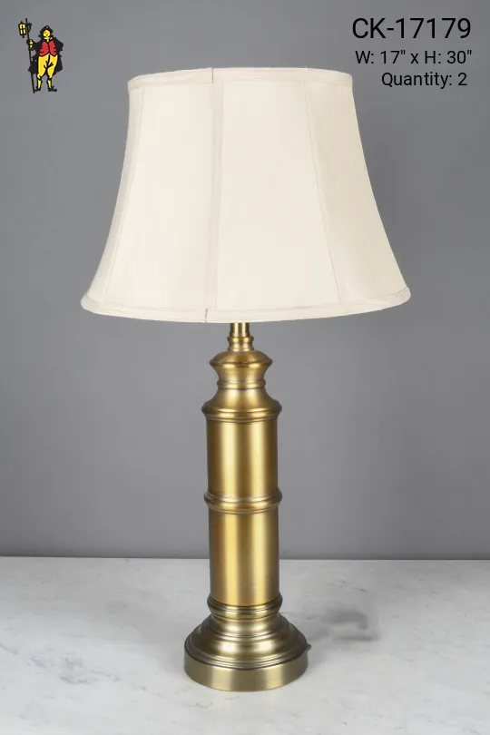 Antique Brushed Brass Traditional Table Lamp