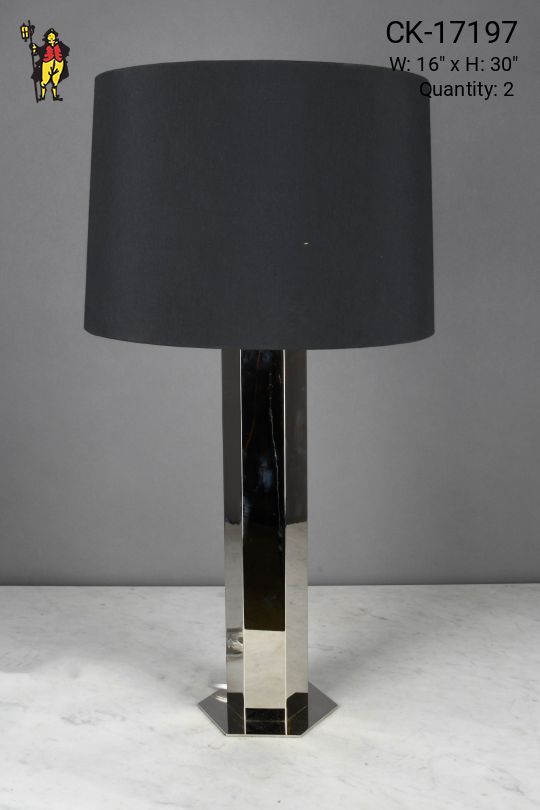 Modern Chrome Table Lamp