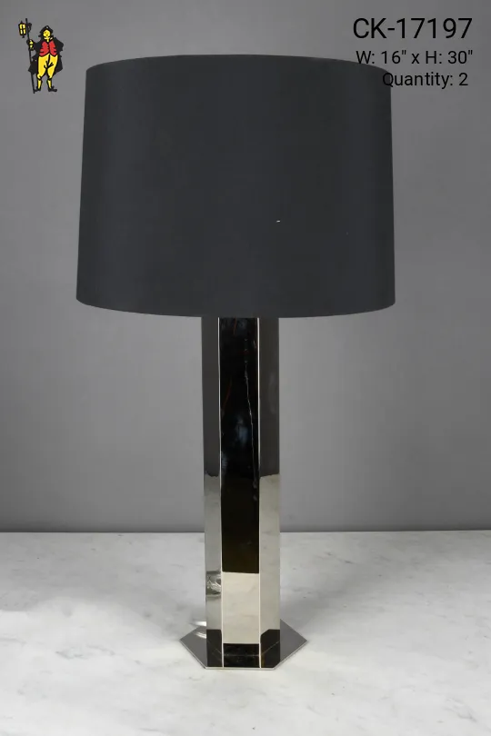 Modern Chrome Table Lamp