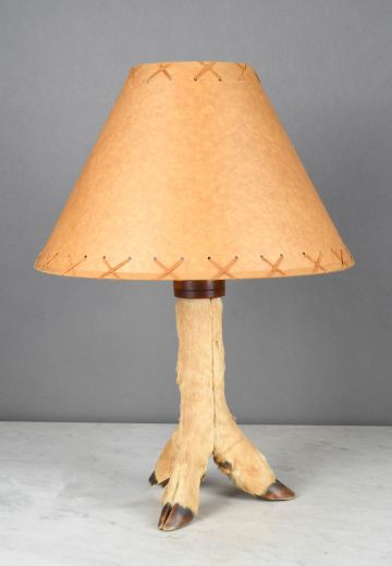 Animal Skin Three Footed Table Lamp