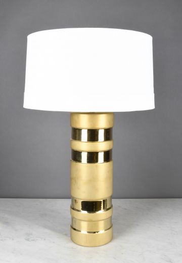 Polished Brass Oversize Table Lamp