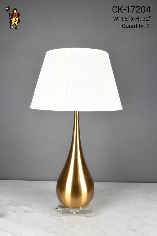 Mid Century Modern Brass Table Lamp