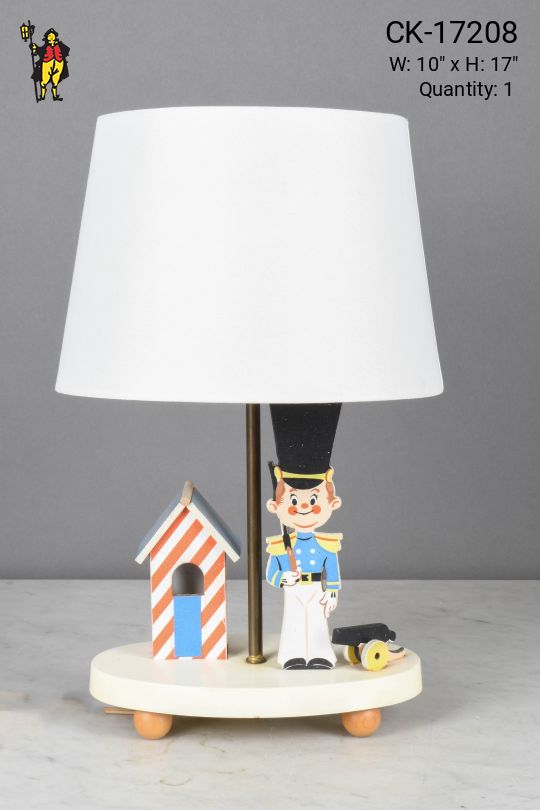 Wooden Toy Solider Kid's Table Lamp