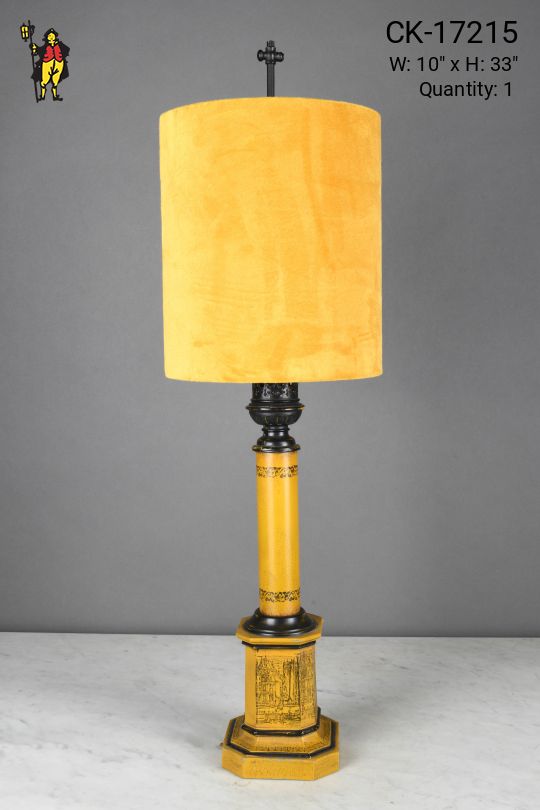 Yellow Traditional Table Lamp