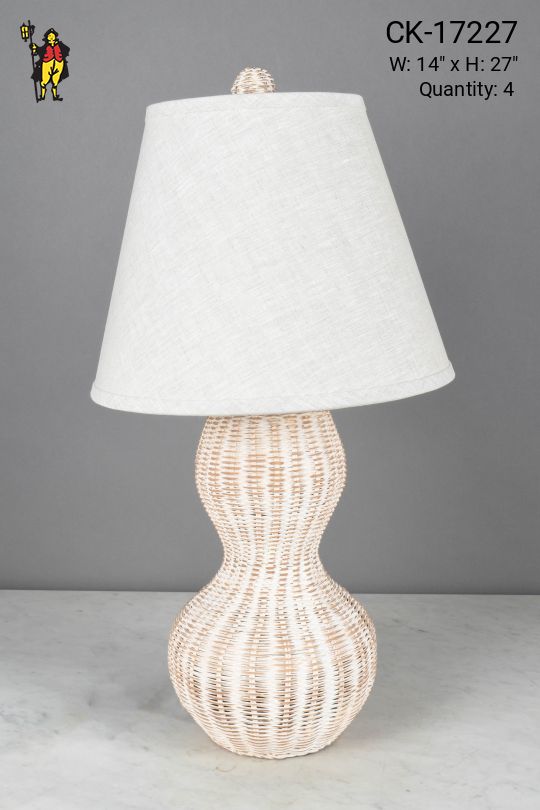 Wicker Table Lamp
