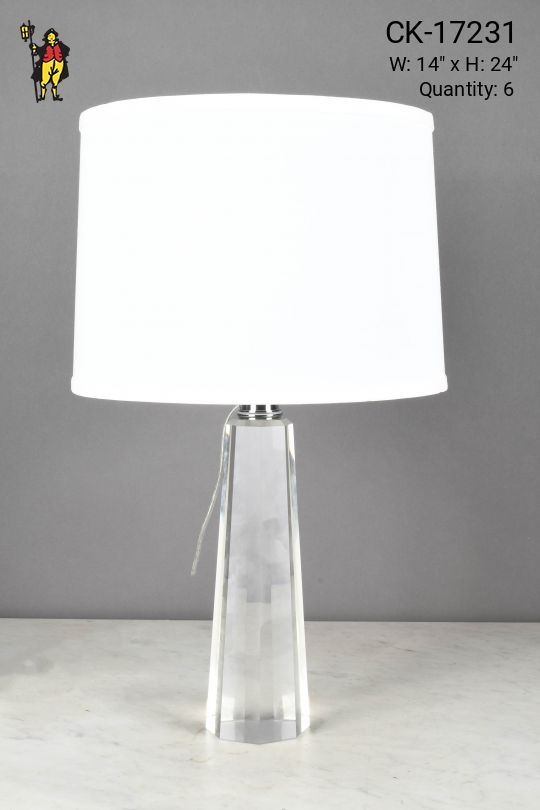 Cut Glass Modern Table Lamp