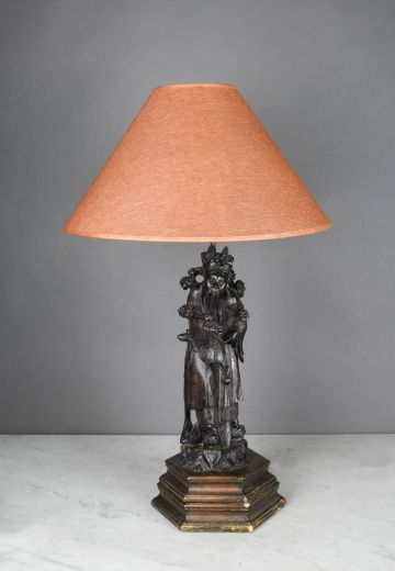 Bronze Statute Table Lamp