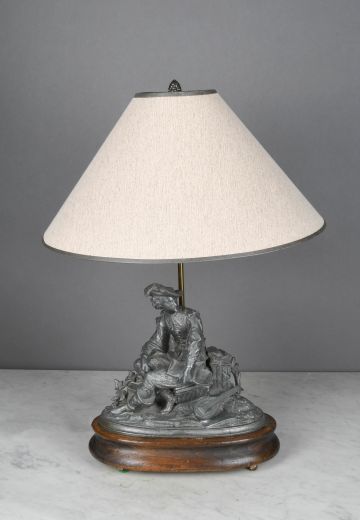 Bronze Spanish Figure/Bust Table Lamp