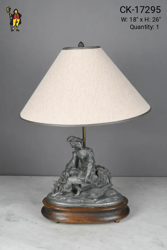 Bronze Spanish Figure/Bust Table Lamp