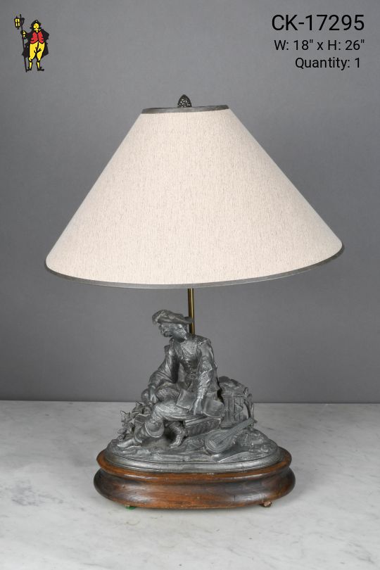 Bronze Spanish Figure/Bust Table Lamp