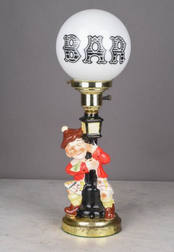 Ceramic Drunken Man "Bar" Table Lamp