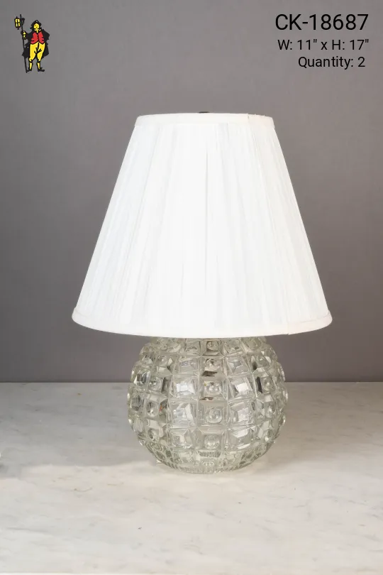 Round Crystal Table Lamp