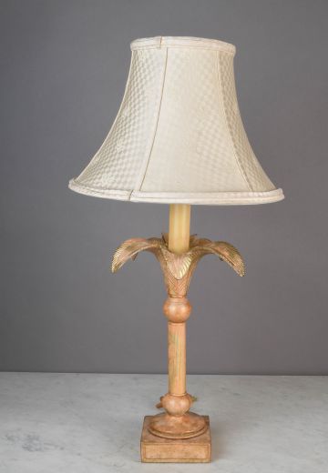 Brass Palm Tree Table Lamp