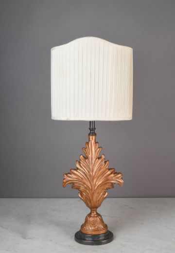 Half Shaded Flemish Table Lamp