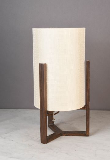 Fabric Shaded & Wood Table Lamp